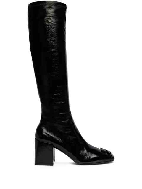 Courrèges Reedition AC Vinyl boots Black PERSBT002VY0015