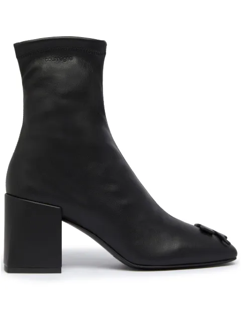 Courrèges Reedition AC faux-leather ankle boots Black PERSAB021PL0128