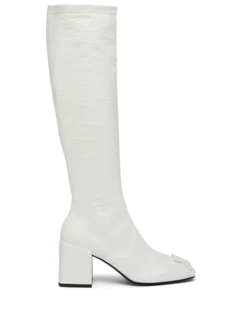 Courrèges Reedition AC square-toe boots White PERSBT002VY0015