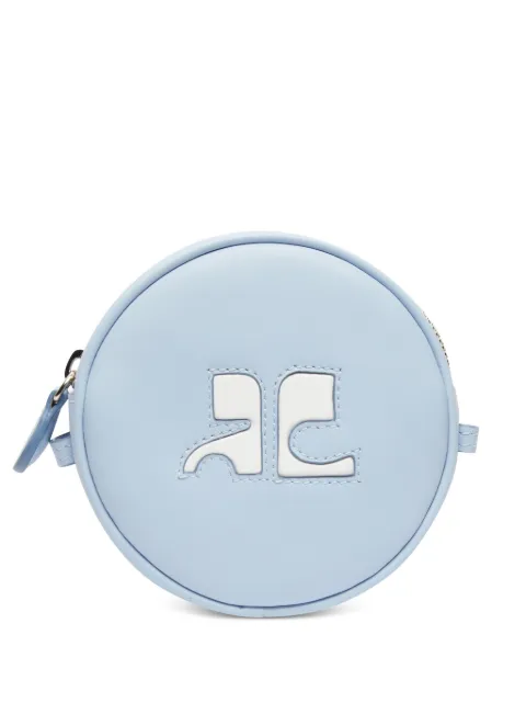 Courrèges Reedition Circle leather bag Blue PERGSA066CR0045