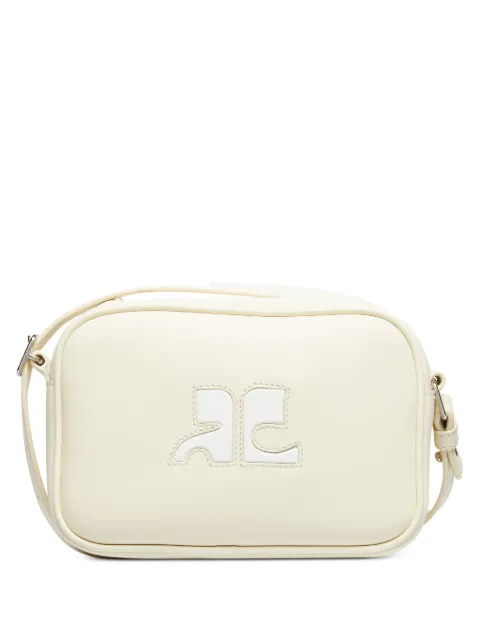 Courrèges Reedition leather camera bag Yellow PERGSA061CR0045