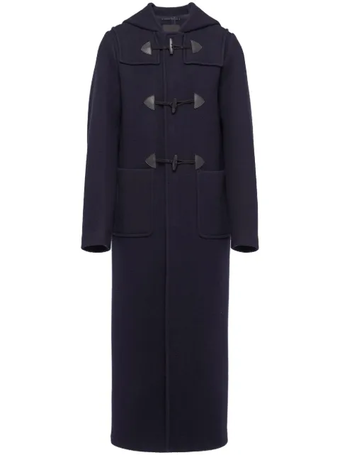 Prada double-breasted wool duffle coat Black SGC361S2321Z83