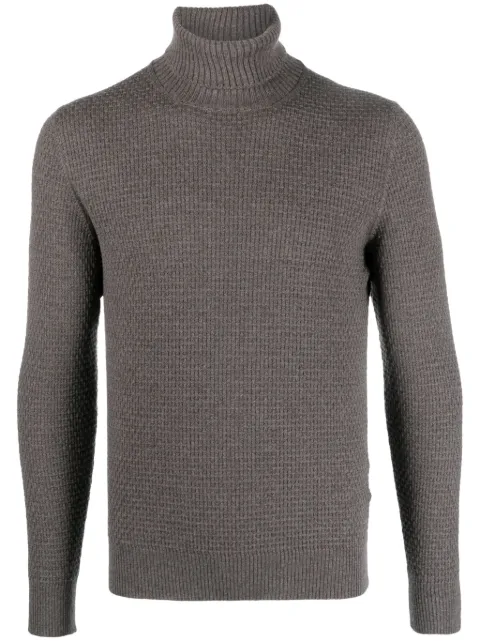 Tagliatore roll-neck virgin wool jumper Grey DANEGSI2301