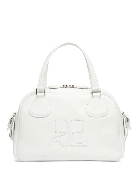 Courrèges Reedition leather bowling bag White PERGSA062CR0045