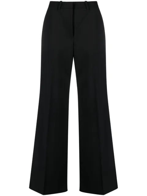 Marine Serre wide-leg tailored trousers Black WPA016RWOV0001BK99