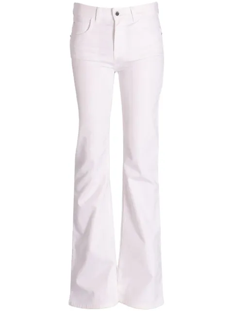 Emporio Armani logo-patch flared jeans White 8N2J472NV3Z