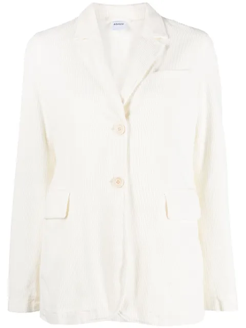 ASPESI three-pocket corduroy blazer White 0927E792