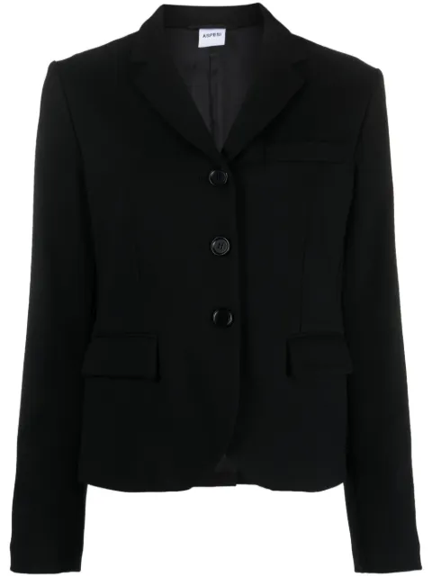 ASPESI cropped three-button blazer Black 0928L591
