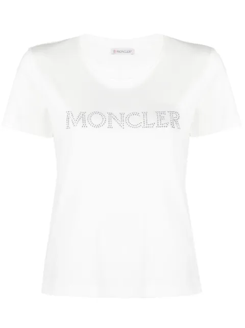Moncler logo-embellished cotton T-shirt White I20938C00014829HP