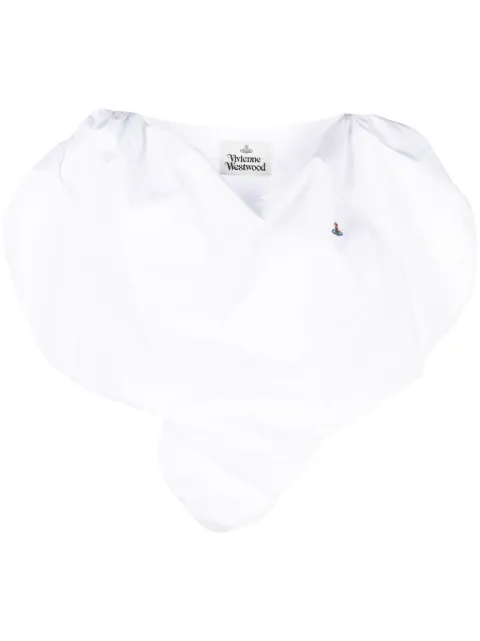 Vivienne Westwood Heart asymmetric top White 1505000JW009Q