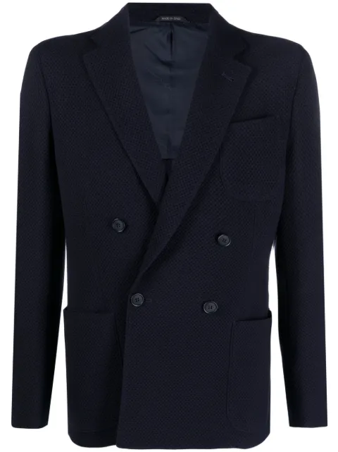 Giorgio Armani Upton double-breasted blazer Blue 8WGGG02FT04K9
