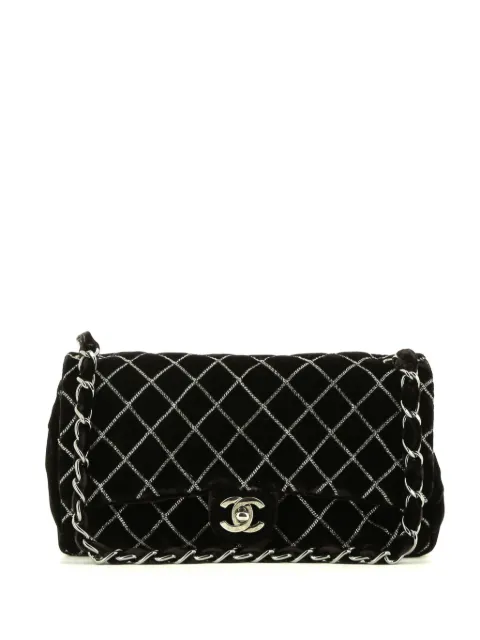 CHANEL Pre-Owned 2010s Timeless velvet shoulder bag Brown 399501