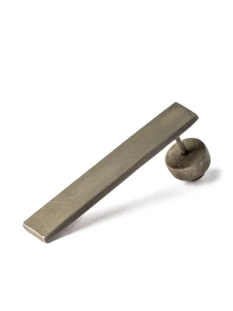 Parts of Four Plate matte-finish single earring Silver 10356DA