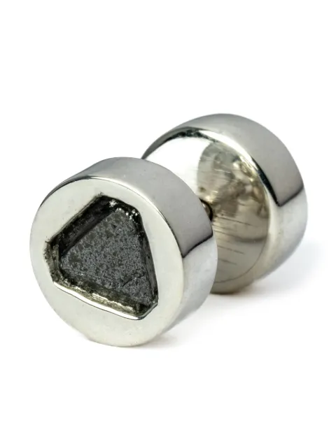 Parts of Four black diamond-encrusted stud earring Silver 23351PAKFRDIA