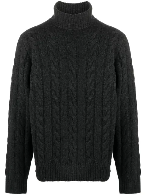 Polo Ralph Lauren cable-knit roll-neck jumper Grey 710917035003