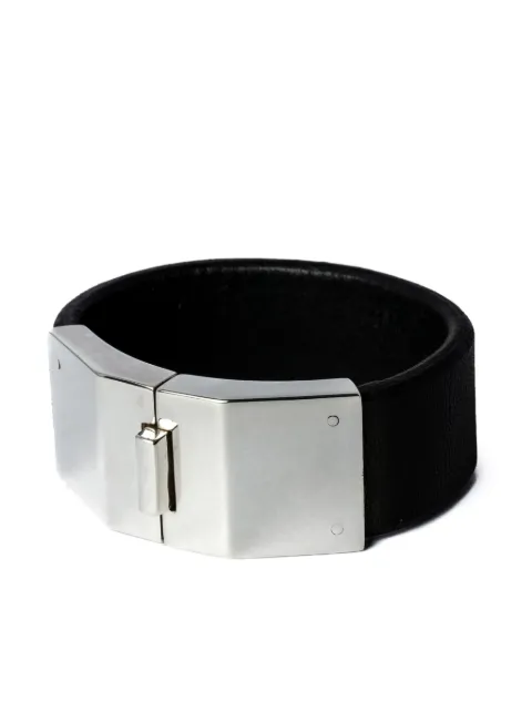 Parts of Four Box Lock leather bracelet Black 8131BLKPA
