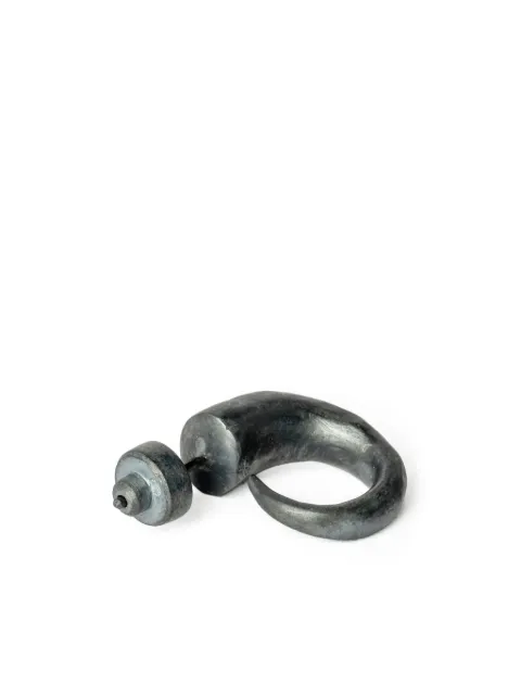 Parts of Four Little Horn sterling silver earring Black E22041KA