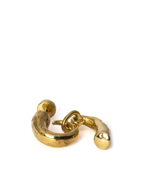 Parts of Four Little Horn gold-plated pendant earring Gold E22043YGA