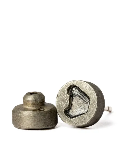 Parts of Four black diamond-encrusted stud earring Silver 23351DAKFRDIA