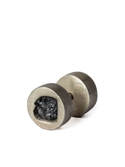Parts of Four black diamond-encrusted stud earring Silver 23351MAKFRDIA