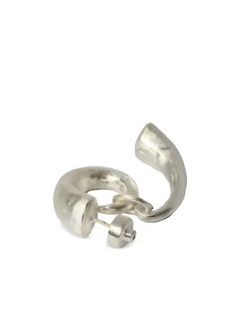 Parts of Four Horn Pendant sterling-silver earring Silver E22044MA