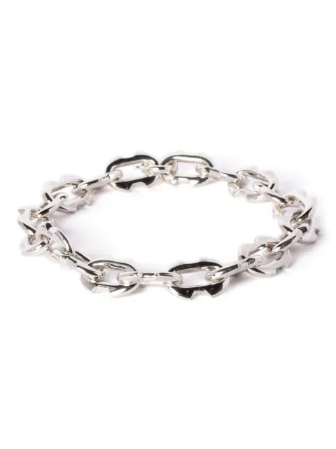 Parts of Four cable-chain link polished-finish necklace Silver 10308PA