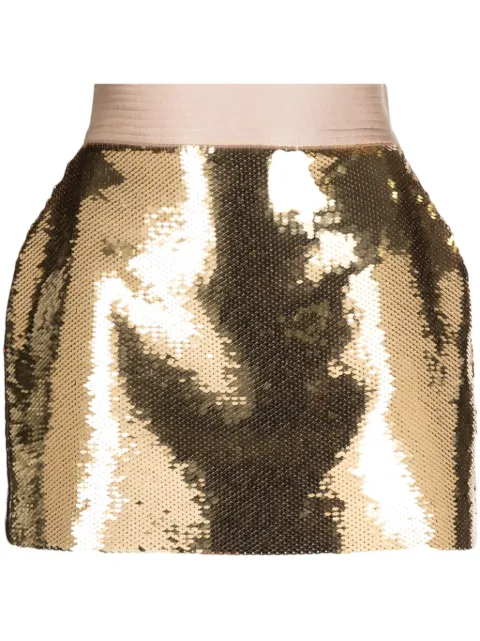 Alex Perry sequin-embellished mini skirt Gold W2308768