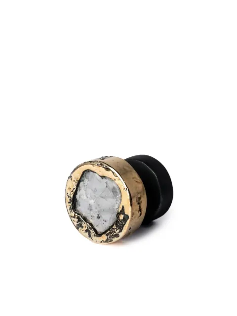 Parts of Four diamond-detail stud earring Gold 183525KA18KDIA