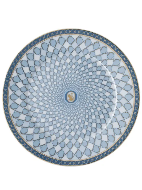 Swarovski Signum plate (18cm) Blue 1985042635110218