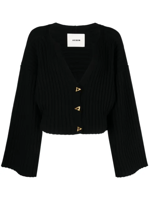 AERON Morrow V-neck cardigan Black PU204442