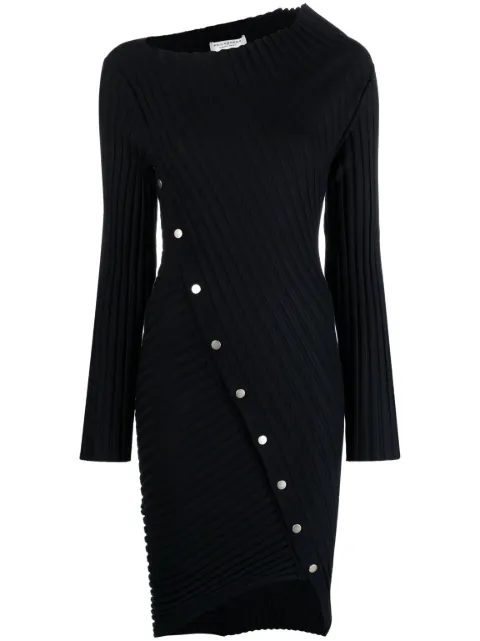 Philosophy Di Lorenzo Serafini asymmetric ribbed minidress Blue A04977103