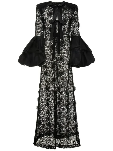 Huishan Zhang Jayma Gown Black Lace Black FCD2CFCD2C2023080411