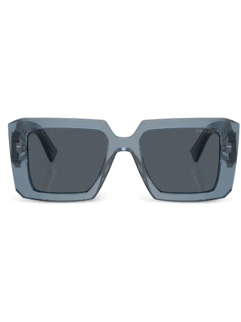 Prada Eyewear triangle-logo square sunglasses Grey SPR23Y19O70B