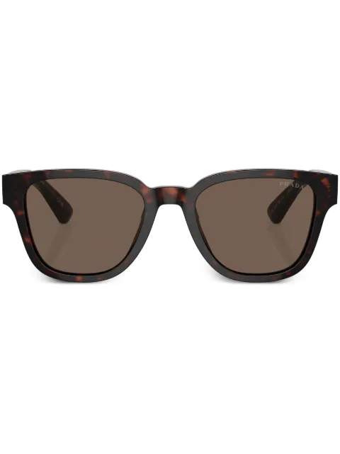 Prada Eyewear tortoiseshell-effect D-frame sunglasses Green SPRA0417N08T