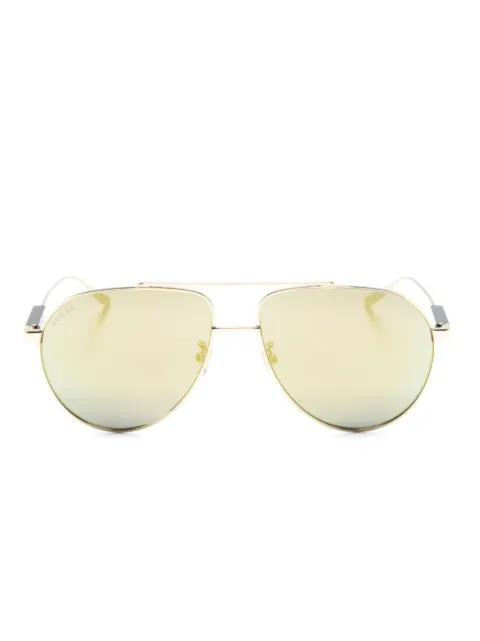 Gucci Eyewear Interlocking G pilot-frame sunglasses Gold GG1311S002