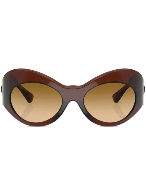 Versace Eyewear Medusa Head oversize-frame sunglasses Brown VE446254462L