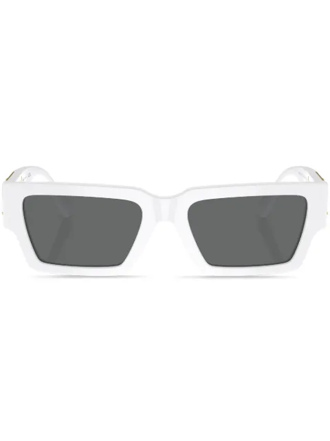Versace Eyewear Medusa rectangle-frame sunglasses White VE445931487
