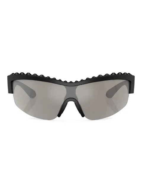 Swarovski Eyewear pavé crystal-embellished mask-frame sunglasses Black SK601410016G