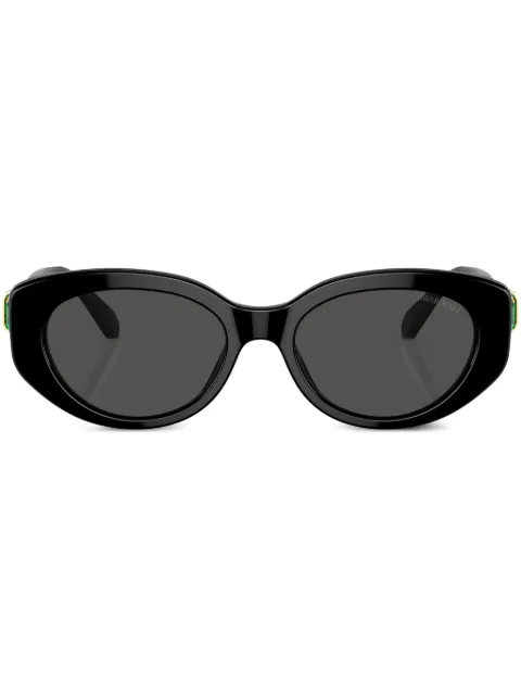 Swarovski Eyewear crystal-embellished cat-eye frame sunglasses Black SK6002100187