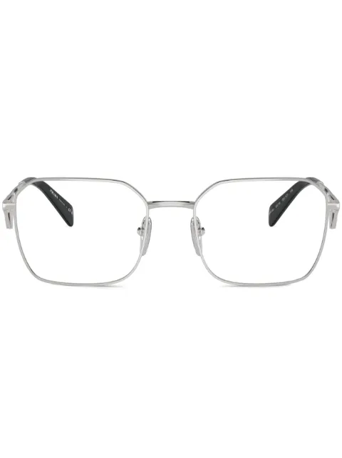 Prada Eyewear rectangle-frame glasses Silver SPRA51V1BC1O1