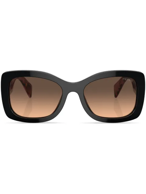 Prada Eyewear logo-lettering square sunglasses Purple SPRA0812O50C
