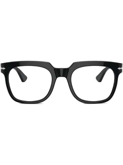 Persol square-frame clear-lenses glasses Black PO3325V95