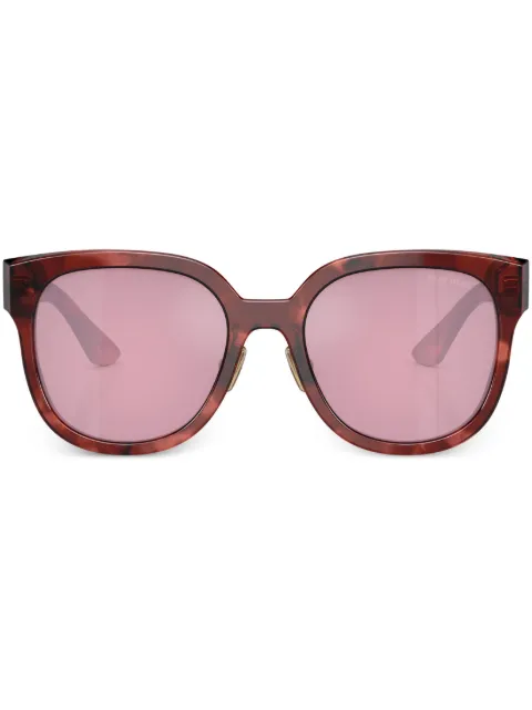Miu Miu Eyewear logo-lettering D-frame sunglasses Red SMU01Z12Q50D