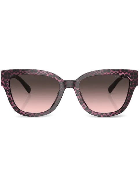 Coach monogram-pattern sunglasses Pink HC8379U