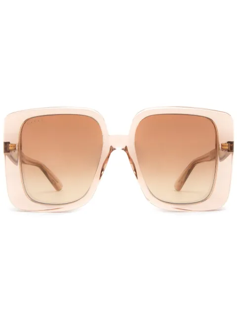 Gucci Eyewear oversize square-frame sunglasses Pink GG1314S005