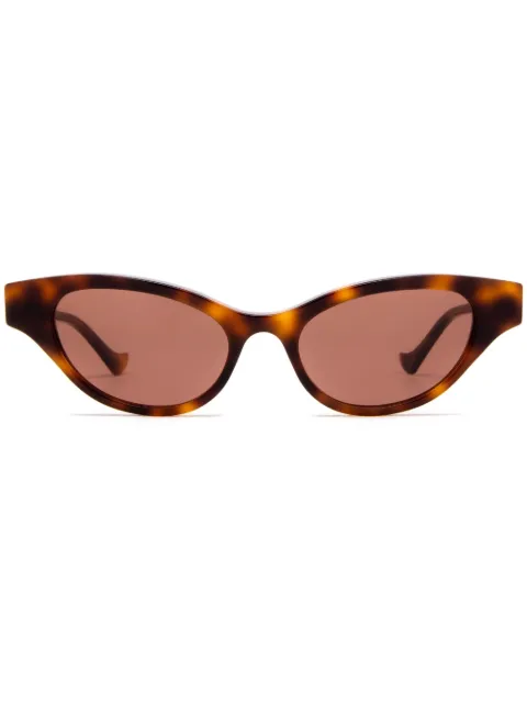 Gucci Eyewear cat-eye frame sunglasses Brown GG1298S002