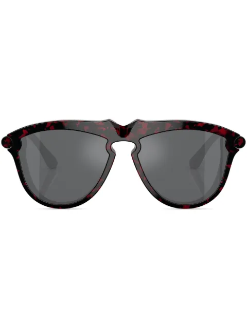 Burberry Eyewear tortoiseshell-effect round-frame sunglasses Red BE4417U41036G