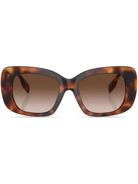 Burberry Eyewear logo-print square-frame sunglasses Green BE4410331613
