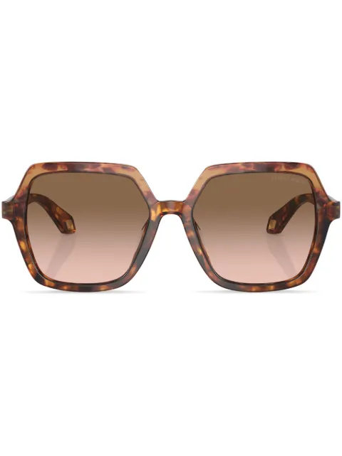 Giorgio Armani tortoiseshell-effect square frame sunglasses Brown AR8193U603351