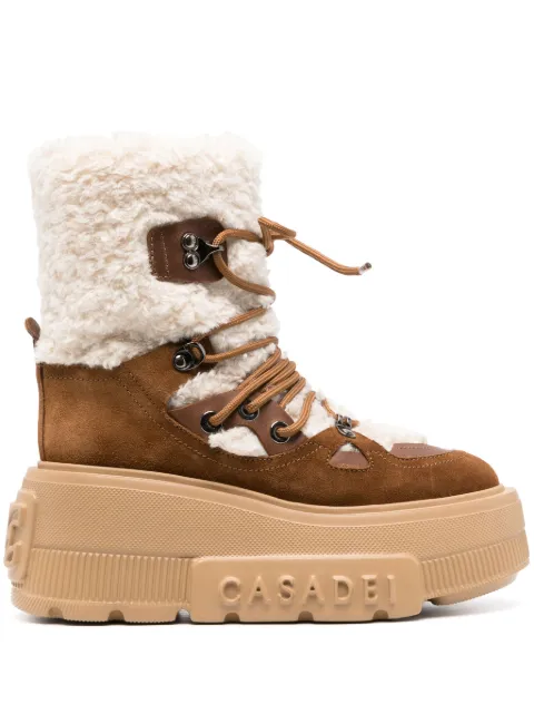 Casadei Stivali Polacco shearling-lining boots Brown 2R412W0701C2178A613